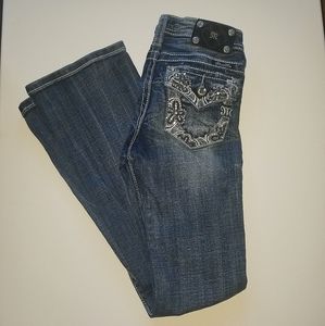 MISS ME GIRLS JEANS Size 12 Mini Daisy Garden # JK
